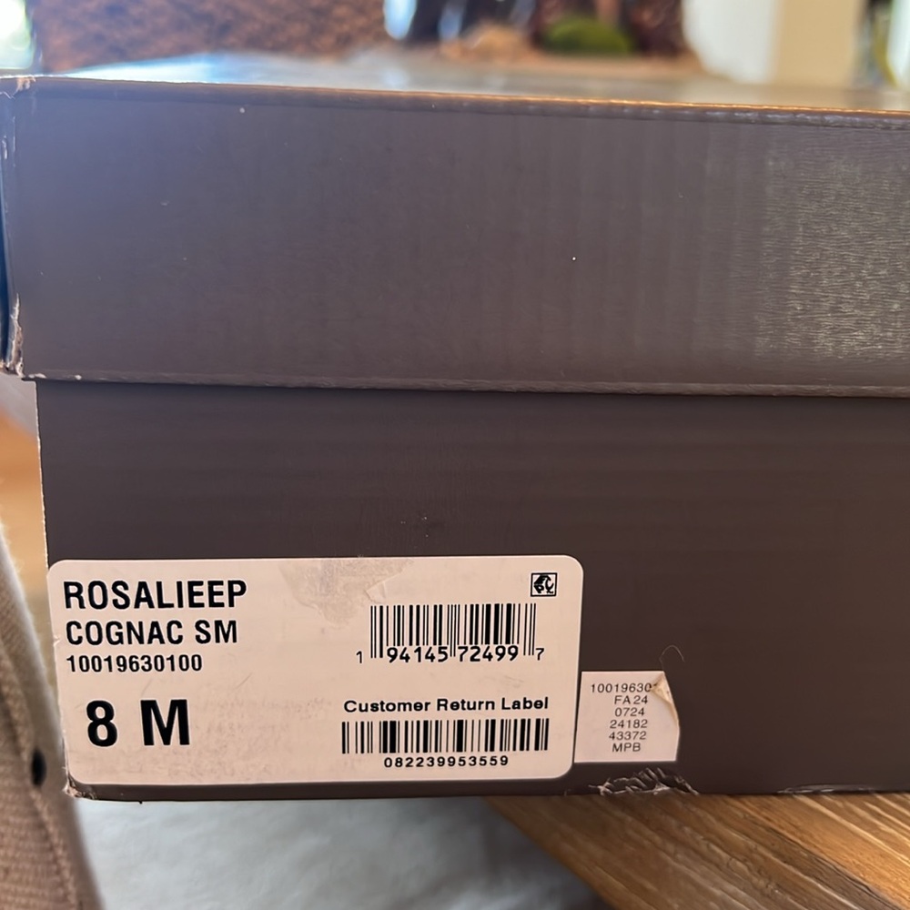 NIB, Style & Co. Rosaliee Belt Booties in Vegan Cognac Leather. - Picture 11 of 11